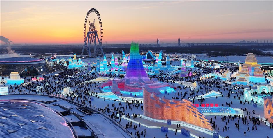 The icemen cometh. Harbin's winter wonderland draws record crowds